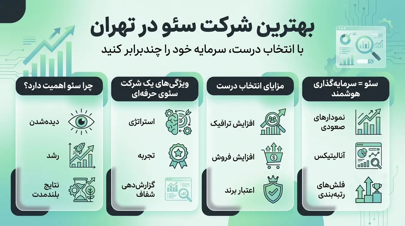 لیست بهترین شرکت‌های سئو در تهران