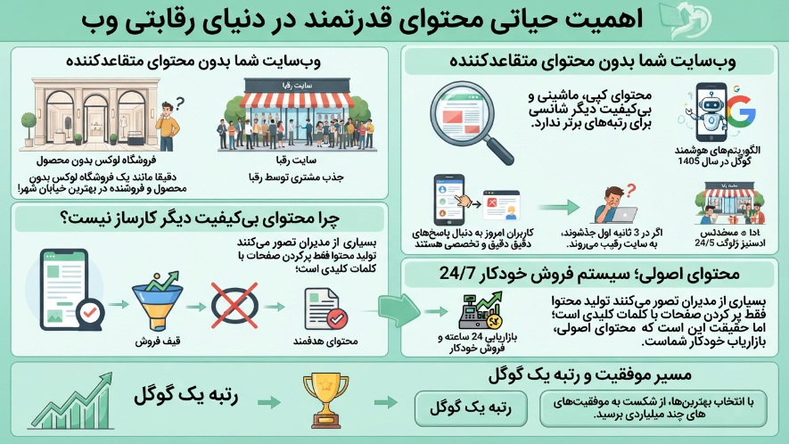 تولید محتوای قدرتمند سایت
